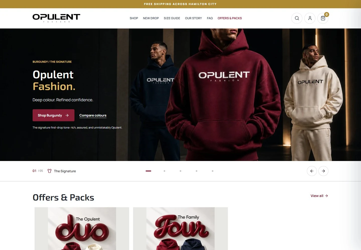 Opulent Fashion completed website